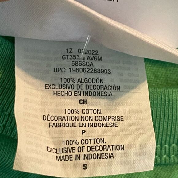 Champion Banana Graphic Tee Green Yellow Lightweight Short Sleeve Crewneck S - Picture 6 of 8